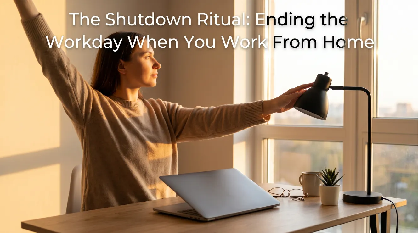 The "Shutdown Ritual": Ending the Workday When You Work From Home