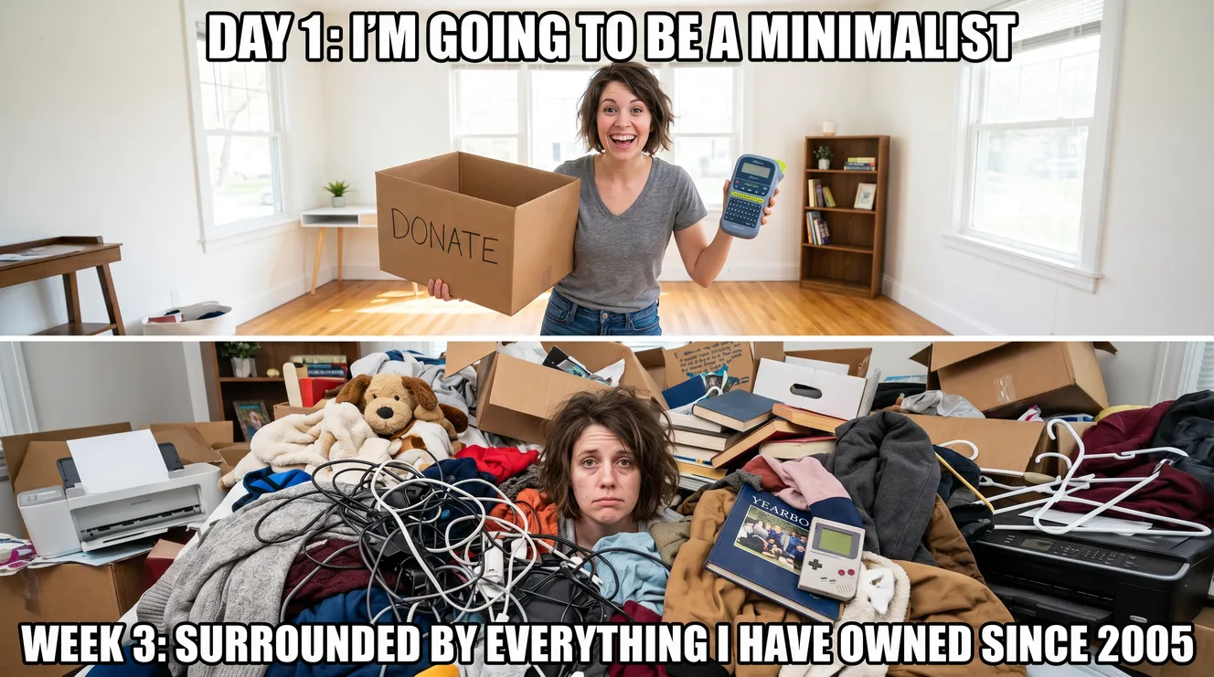 The 90-Day Declutter: Why Most People Quit at Week 3 (and How to Push Through)