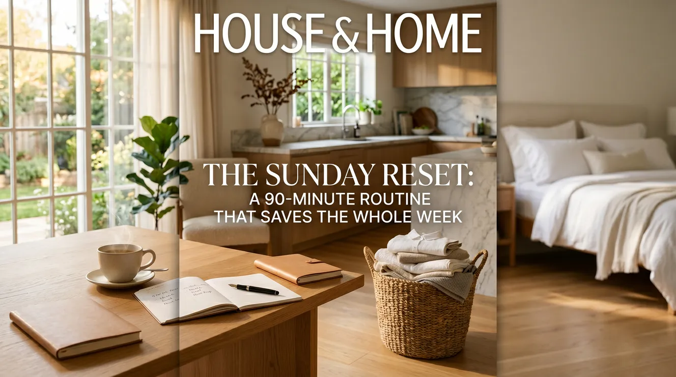 The Sunday Reset: A 90-Minute Routine That Saves the Whole Week
